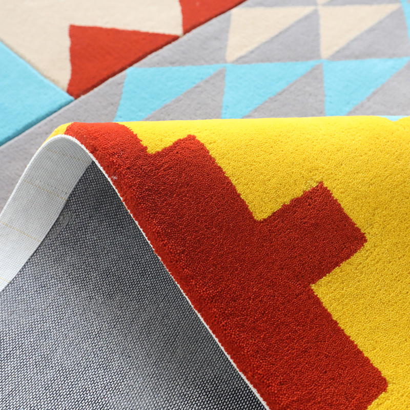 Europe city wool carpets blue yellow
